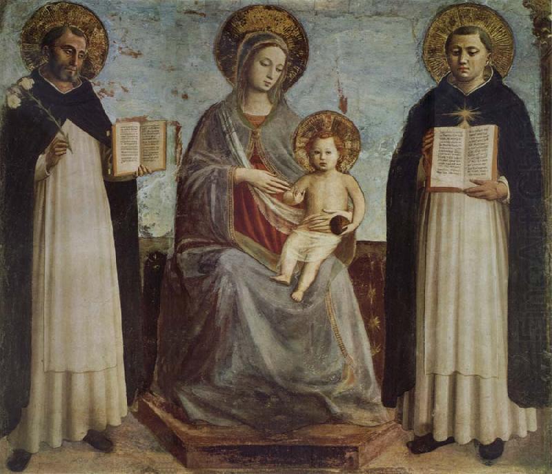 Fra Beato Madonna and Child with St Dominic and St Thomas of Aquinas china oil painting image